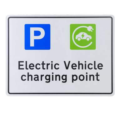 ICS 300mm x 400mm EV Charging Point Sign (ICSEVS3) | CEF