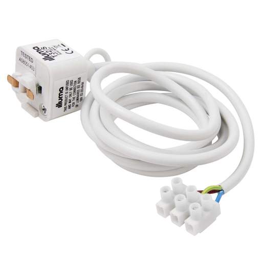 Illuma Switched Track Adaptor with Ring White for 1 Circuit Track