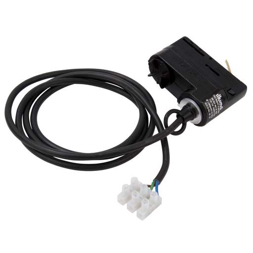 Illuma Switched Track Adaptor with Ring Black for 3 Circuit Track and 1.5m Cable