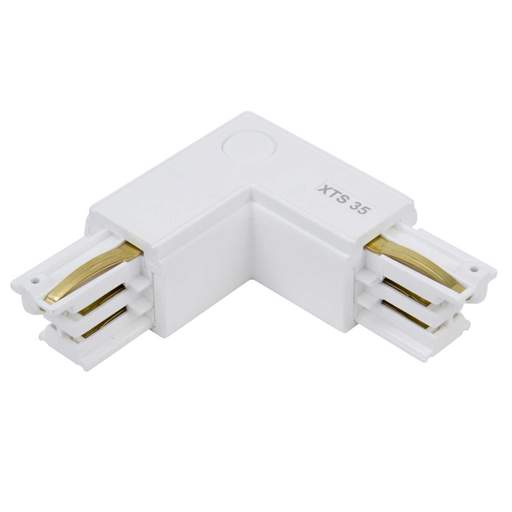 Illuma Left Handed L Connector White for 3 Circuit Track
