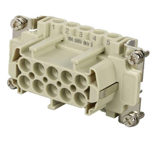 Ilme 16A 10 Pole + E Female for Screw Terminal Connections (1-10)