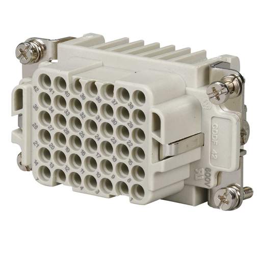 Ilme 10A 42 Pole + E Female Insert for Crimp Connections