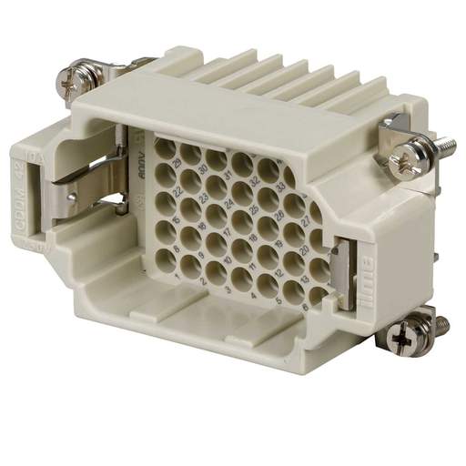 Ilme 10A 42 Pole + E Male Insert for Crimp Connectors