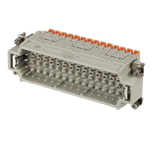 Ilme 10A 42 Pole + E Male Insert Spring Terminal Connector