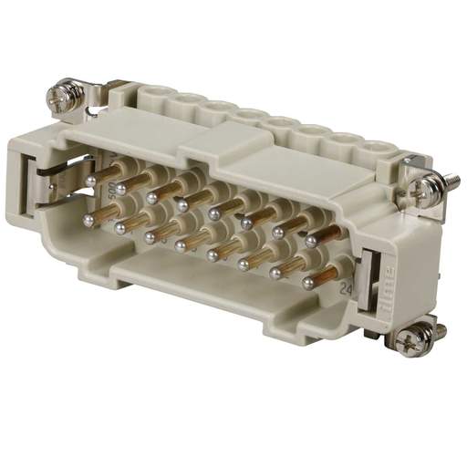 Ilme 16A 16 Pole + E Male Insert Screw Terminal Connector (17-32)