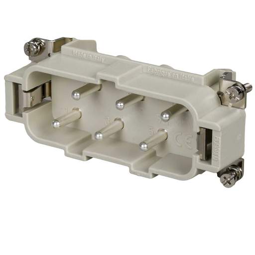 Ilme 35A 6 Pole + E Male Insert Screw Terminal Connection