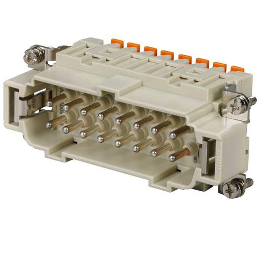 Ilme 16A 16P+E Male Insert Spring Terminal Connections