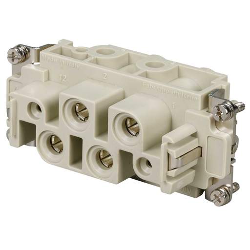 Ilme 4 + 2 Pole + E  [80A + 16A] Female Insert Screw Terminal Connection
