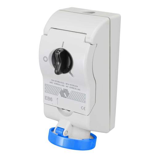 Ilme EB6 32A 2P+E 230V Interlocked Socket IP66