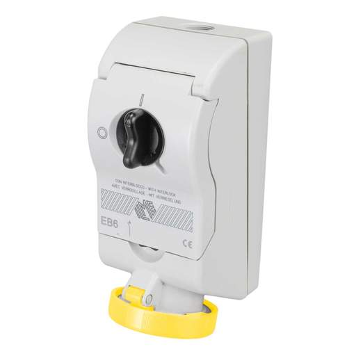 Ilme EB6 32A 2P+E 110V Interlocked Socket IP66