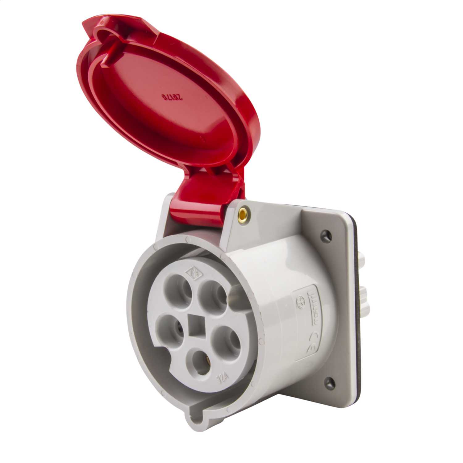 Ilme 32A 3P+N+E 415V Panel Mounted Socket IP44 (PE3265PQ) | CEF