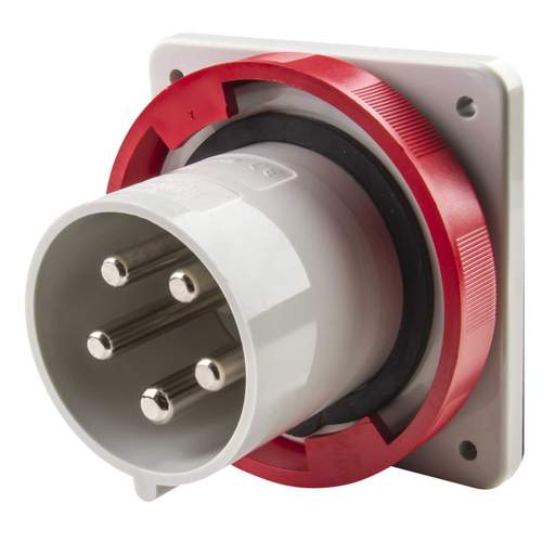 Ilme 125A 3 Pin + Neutral + Earth 415V Panel Mounted Appliance Inlet IP67