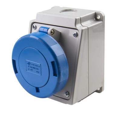 Ilme 32A 2P+E 230V Wall Mounted Socket IP67 (PEW3263PP) | CEF