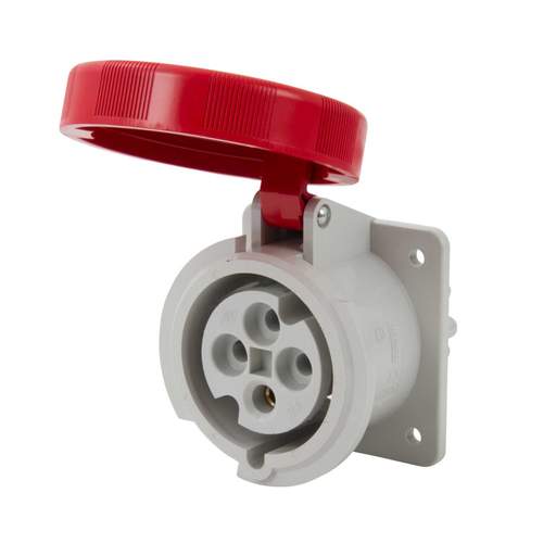 Ilme 32A 3P+E 415V Panel Mounted Socket IP67