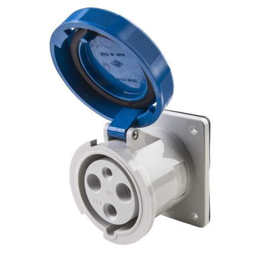 Ilme 63A 2P+E 230V Panel Mounted Socket IP67