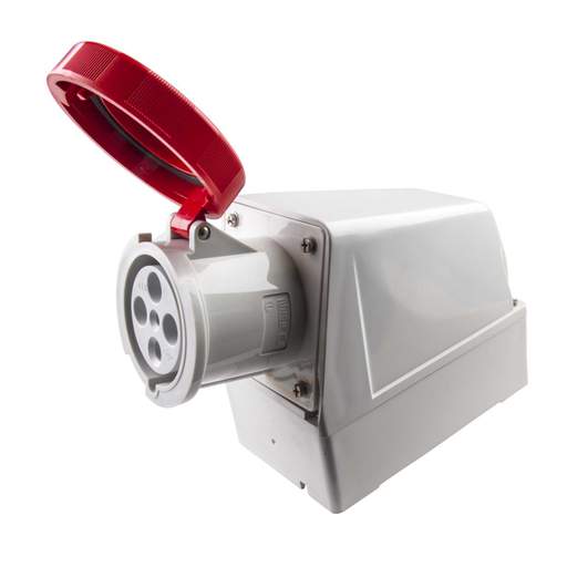 Ilme 63A 3 Pin +  Earth 415V Wall Mounted Socket IP67