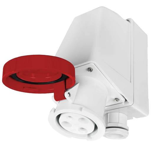 Ilme 63A 3P+N+E 415V Wall Mounted Socket IP67