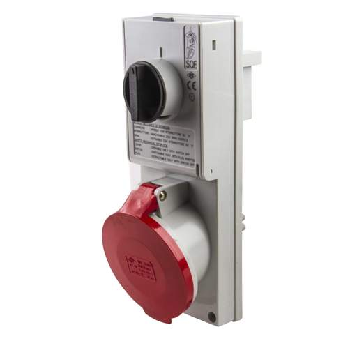 Ilme 32A 3P+N+E 415V Interlocked Switched Socket Front IP55
