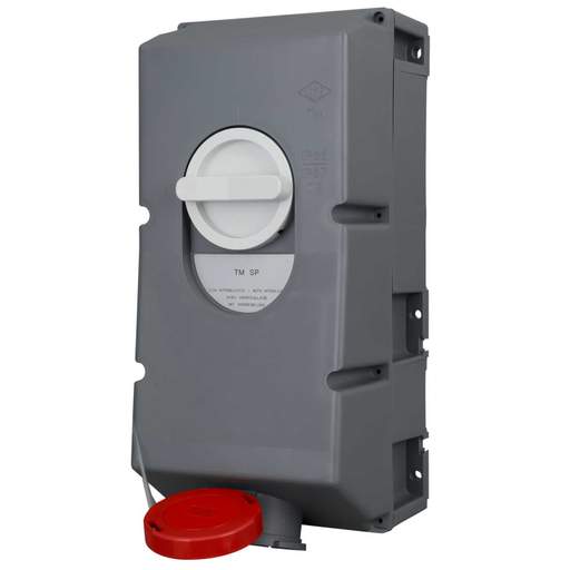 Ilme 125A 3 Pole + Earth 415V Interlocked Switched Socket IP67