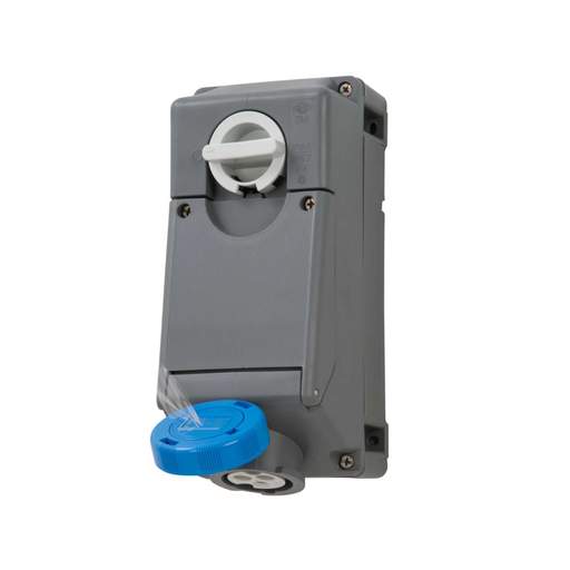 Ilme 16A 2P+E 230V Interlocked Switched Socket IP67