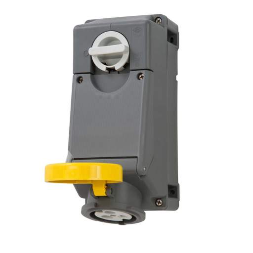 Ilme 32A 2P+E 110V Compact Interlocked Switched Socket  IP67