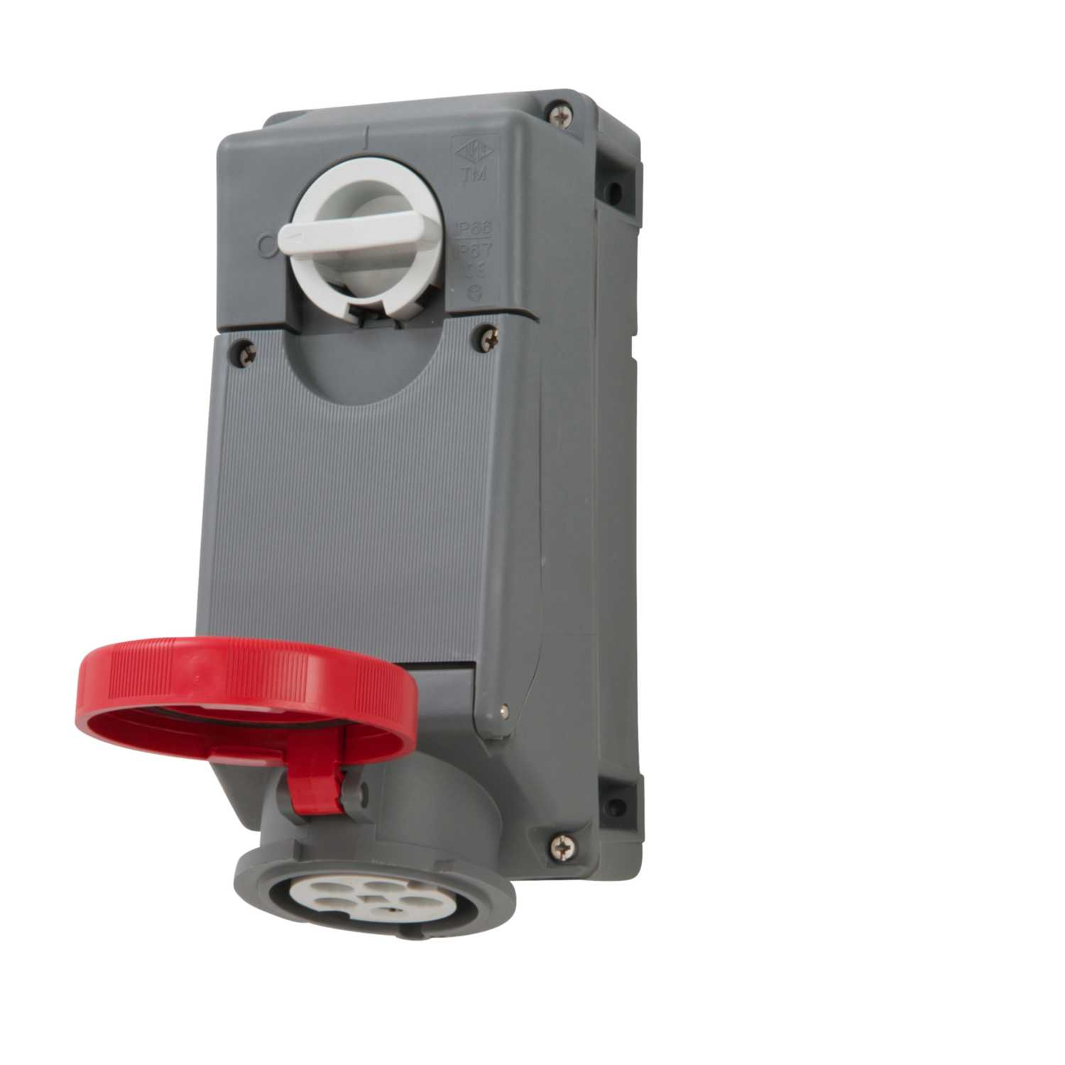 Ilme 32A 3P+N+E 415V Interlocked Switched Socket IP67 (TM3265KSP