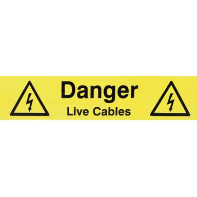 thumbnail image 2 of Danger Underground Live Cables Safety Sign 2 of 11