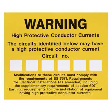 Science Current Labels Industrial Signs High Conductive Current Labels (Pack of 10) (CE7010SA ...