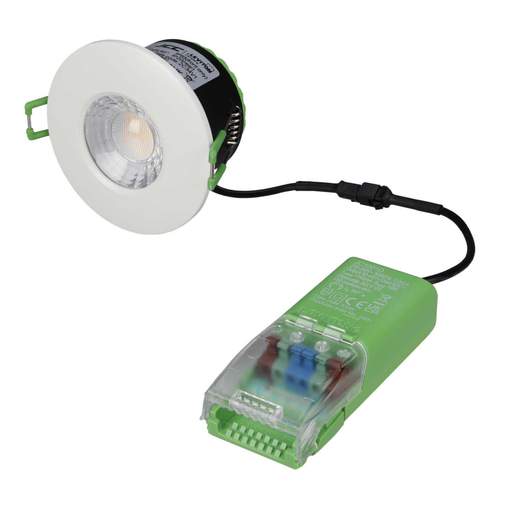 JCC V50 6W LED Fire Rated Colour Selectable Dimmable Downlight White