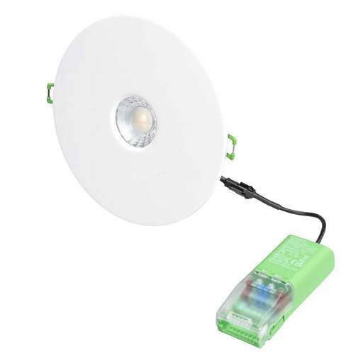 JCC V50 Pro Retrofit 6W LED Fire Rated Colour Selectable 170mm Downlight White