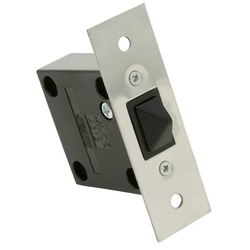 Jeani 2A Flush Mounted Push to Make Door Switch Chrome (Sold in 1's)