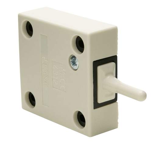 Jeani Surface Mounted Push to Break Long Pin Door Switch White (Sold in 1's)