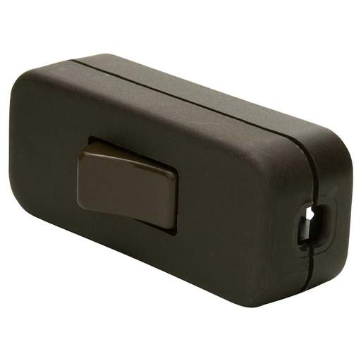Jeani 2A Single Pole In Line Switch Brown (Sold in 1's)