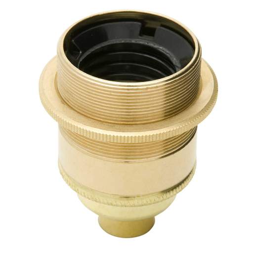 Jeani Edison Screw ES-E27 ½ Inch Entry Shaded Lampholder Brass (Sold in 1's)