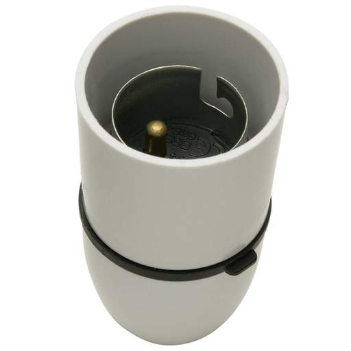 Jeani Cord Grip BC Lampholder White (Sold in 1's)