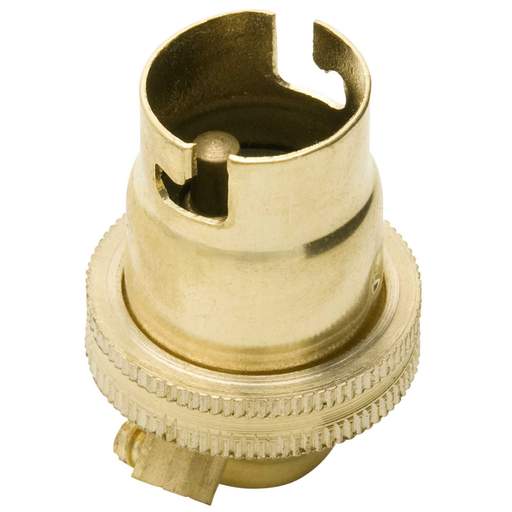 Jeani Small Bayonet Cap SBC-B15 10mm Entry Plain Lampholder Brass (Sold in 1's)
