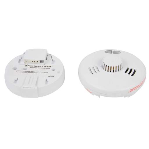Kidde Heat Alarm Fast-Fit 230v Mains Powered c/w Rechargeable Lithium Battery Back Up White