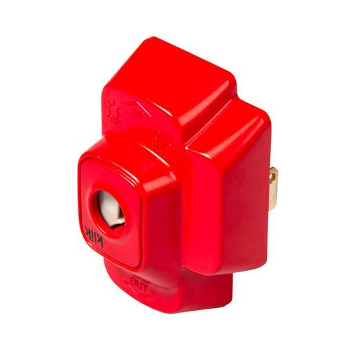 Hager Klik 6 Amp 4 Pin Plug with Cord Grip and Red Cover