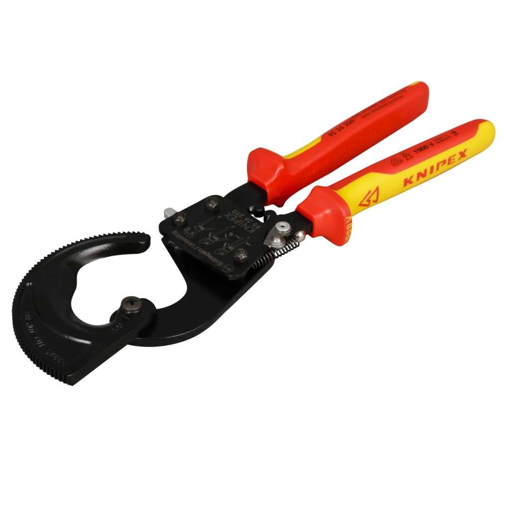 Knipex Knipex VDE/1000V Insulated Ratchet Cable Cutters