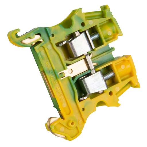 Legrand 6mm Terminal Block for Copper Cable Green / Yellow