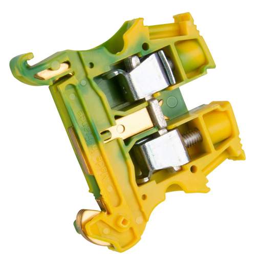 Legrand 10mm Terminal Block for Copper Cable Green / Yellow