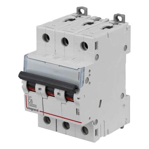 Legrand 6A Triple Pole 16kA C Curve MCB