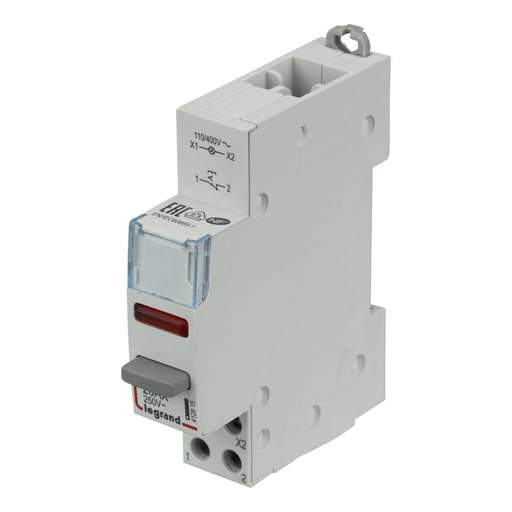 Legrand CX³ 20A 230V Pushbutton Indicator Red 1 NC