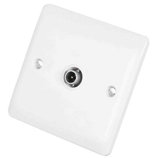 Legrand 1 Gang Single Non Isolated Coaxial Socket White
