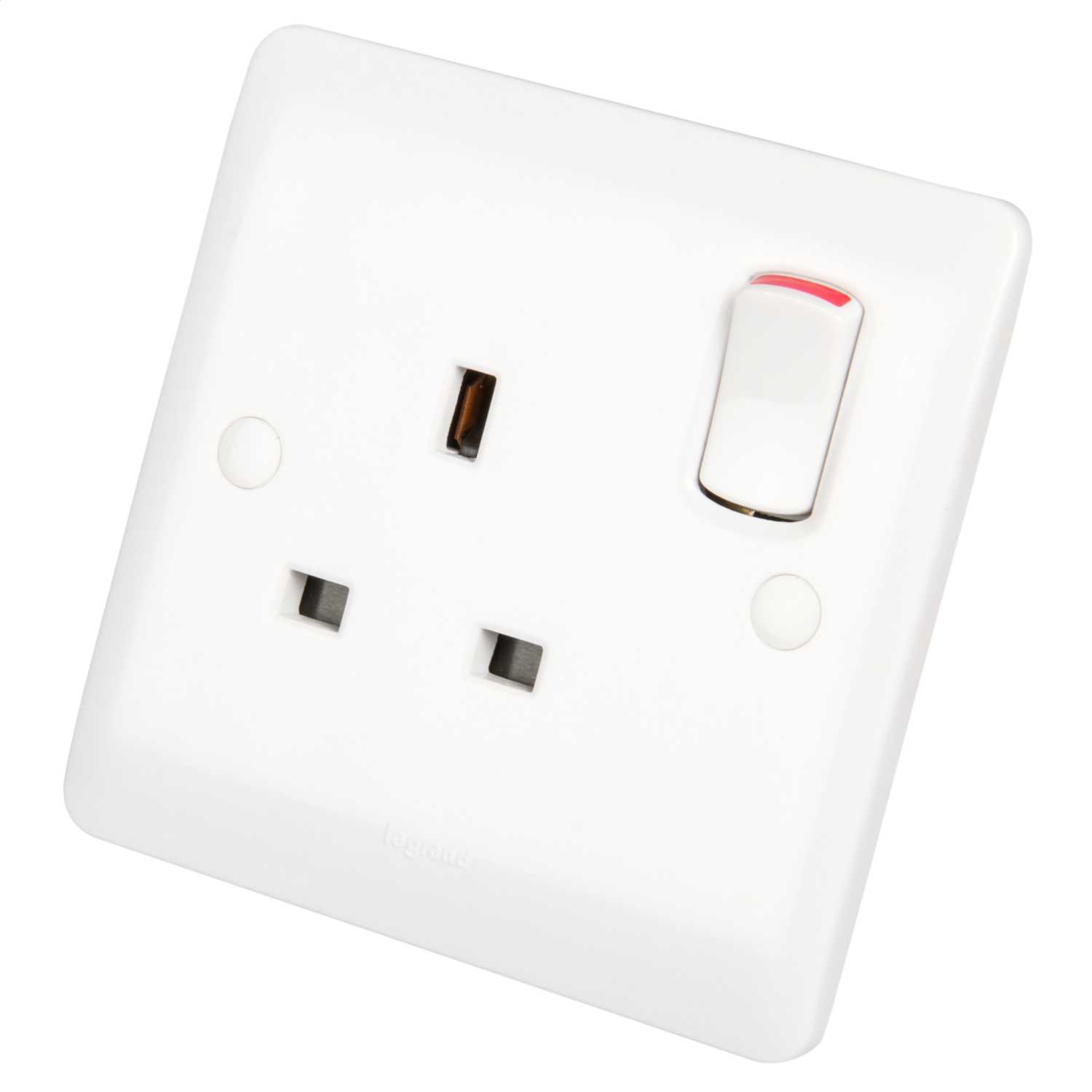 Legrand 13A 1 Gang Switched Socket White (730066) CEF