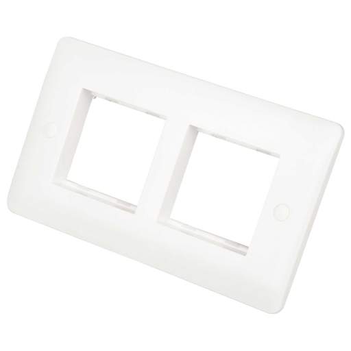 Legrand 2 Gang 4 Module Arteor Front Plate White