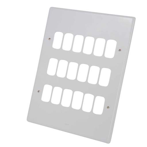 Legrand 18 Gang Grid Front Plate