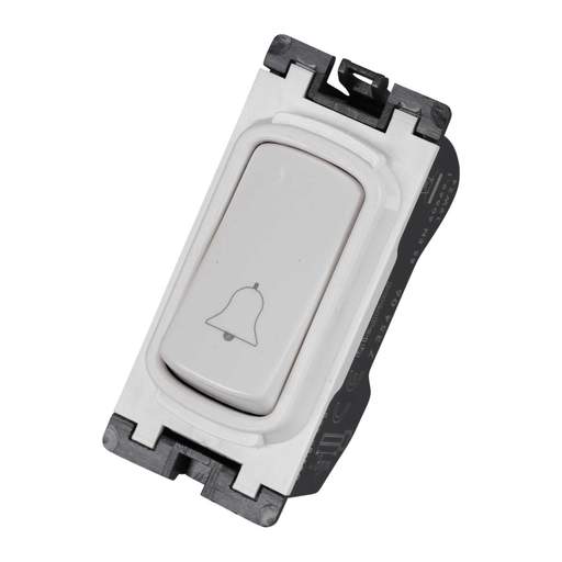 Legrand 10A Single Pole 2 Way Retractive Grid Switch marked Bell