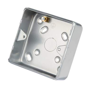 Legrand 1 Gang Surface Mounting Metal Back Box with Knockouts