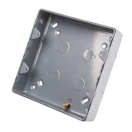 Legrand 6 and 8 Gang Surface Mounting Metal Back Box with Knockouts